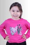 Kız Çocuk Uzun Kol Basic 3'lü Sweatshirt