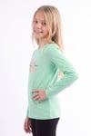 Kız Çocuk Yuvarlak Yakalı Baskı Detaylı Sweatshirt