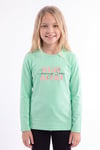 Kız Çocuk Yuvarlak Yakalı Baskı Detaylı Sweatshirt