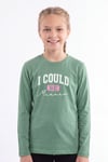 Kız Çocuk Yuvarlak Yakalı Baskı Detaylı Sweatshirt