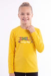 Kız Çocuk Yuvarlak Yakalı Baskı Detaylı Sweatshirt