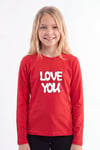 Kız Çocuk Yuvarlak Yakalı Baskı Detaylı Sweatshirt