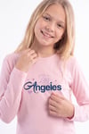 Kız Çocuk Yuvarlak Yakalı Baskı Detaylı Sweatshirt