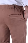ÖRME KUMAŞ LASTİKLİ BEL DETAYLI (PANTALON GÖRÜNÜMLÜ) ERKEK ŞORT-BERMUDA