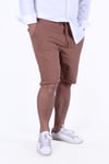 ÖRME KUMAŞ LASTİKLİ BEL DETAYLI (PANTALON GÖRÜNÜMLÜ) ERKEK ŞORT-BERMUDA