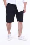 ÖRME KUMAŞ LASTİKLİ BEL DETAYLI (PANTALON GÖRÜNÜMLÜ) ERKEK ŞORT-BERMUDA