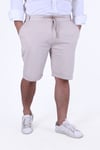 PİKE KUMAŞ LASTİKLİ BEL DETAYLI PANTALON GÖRÜNÜMLÜ ERKEK ŞORT-BERMUDA