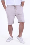PİKE KUMAŞ LASTİKLİ BEL DETAYLI PANTALON GÖRÜNÜMLÜ ERKEK ŞORT-BERMUDA