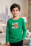 SIFIR YAKA GAME MODE BASKILI ERKEK ÇOCUK SWEATSHİRT