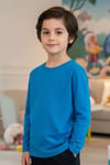 Spor & Günlük Renklerde Yuvarlak Yaka Kız/Erkek Çocuk 5'li Sweatshirt