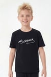 Tekli Atatürk, İmza ve Bayrak Baskı Temalı Kısa Kollu Unisex Çocuk Tişört