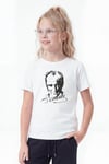 Tekli Atatürk, İmza ve Bayrak Baskı Temalı Kısa Kollu Unisex Çocuk Tişört