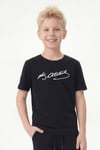 Tekli Atatürk, İmza ve Bayrak Baskı Temalı Kısa Kollu Unisex Çocuk Tişört