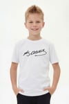 Tekli Atatürk, İmza ve Bayrak Baskı Temalı Kısa Kollu Unisex Çocuk Tişört