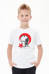 Tekli Atatürk, İmza ve Bayrak Baskı Temalı Kısa Kollu Unisex Çocuk Tişört