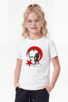 Tekli Atatürk, İmza ve Bayrak Baskı Temalı Kısa Kollu Unisex Çocuk Tişört