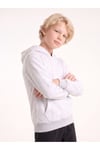 Unisex Çocuk 4'lü Basic Düz Kanguru Cepli Kapüşonlu Sweatshirt