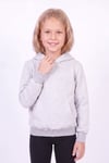 Unisex Çocuk 4'lü Basic Düz Kanguru Cepli Kapüşonlu Sweatshirt
