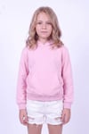 Unisex Çocuk 4'lü Basic Düz Kanguru Cepli Kapüşonlu Sweatshirt