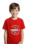 Unisex Çocuk Düz Kısa Kollu T-Shirt