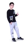 Uzun Kollu Off White X Yazı Baskılı Erkek Çocuk Alt-Üst Takım