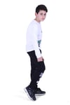Uzun Kollu Off White X Yazı Baskılı Erkek Çocuk Alt-Üst Takım