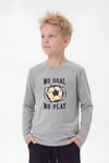 Yuvarlak Yaka Uzun Kollu Baskı Detaylı Erkek Çocuk Sweatshirt