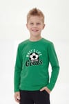 Yuvarlak Yaka Uzun Kollu Baskı Detaylı Erkek Çocuk Sweatshirt