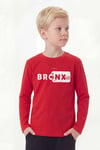 Yuvarlak Yaka Uzun Kollu Baskı Detaylı Erkek Çocuk Sweatshirt