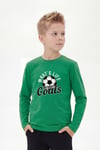 Yuvarlak Yaka Uzun Kollu Baskı Detaylı Erkek Çocuk Sweatshirt