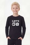 Yuvarlak Yaka Uzun Kollu Baskı Detaylı Erkek Çocuk Sweatshirt