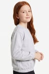 Yuvarlak Yakalı Beli Lastikli Kısa Bel Kız Çocuk Sweatshirt