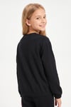 Yuvarlak Yakalı Beli Lastikli Kısa Bel Kız Çocuk Sweatshirt