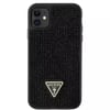 Guess iPhone 11 Uyumlu Kılıf GUESS Taş İşlemeli Tasarım Kapak GUHCN61HDGTPK