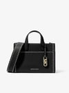 Michael Kors Gigi Small Topstitched Leather Messenger Bag 30T4G3GM5L