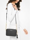 Michael Kors Jet Set Medium Pebbled Leather Crossbody Bag 32F7GGNM8L