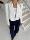 BEYAZ CROP BLAZER