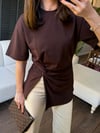 Burgu Detaylı Tasarım Tshirt