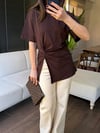Burgu Detaylı Tasarım Tshirt