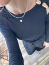 Çelik Tokalı Siyah bluz