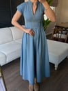 Denim Fermuarlı Premıum Elbise