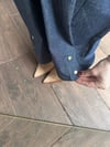 Denim Görünümlü İndigo Pantolon