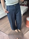 Denim Görünümlü İndigo Pantolon