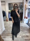 Fermuarlı Tişörtlü Saten Elbise