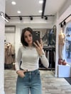 IŞILTI DOKULU BLUZ