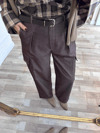 Kahverengi Kargo Cep pantolon