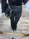 KREP KUMAŞ KEMERLİ İSPANYOL PANTOLON
