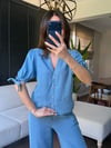 Orijinal Marka İnce Denim Tensel Gömlek