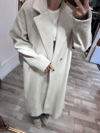 OVERSIZE BEDENLİ EKRU KABAN