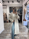 OVERSIZE BEDENLİ EKRU KABAN